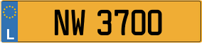 Trailer License Plate